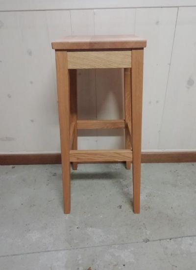 Tabouret de bar en bois de chêne et sapin - mod. Spillo